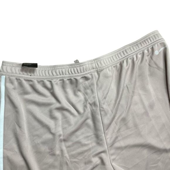 Adidas Pants Mens 2XL Tiro 23 AEROREADY Wonder Taupe HY7584 Ankle Zip Stripes - Picture 8 of 13